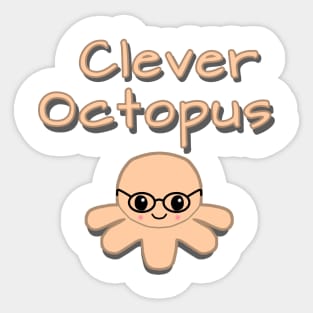 Clever Octopus Sticker